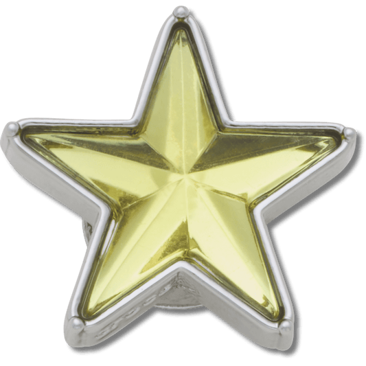 Crocs - Silver and Green SMT Gem Star Jibbitz™ charms Women|Men|Jibbitz™ Charms