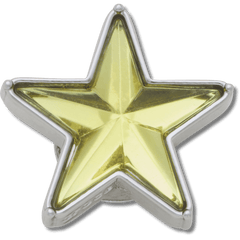 Crocs - Silver and Green SMT Gem Star Jibbitz™ charms Women|Men|Jibbitz™ Charms