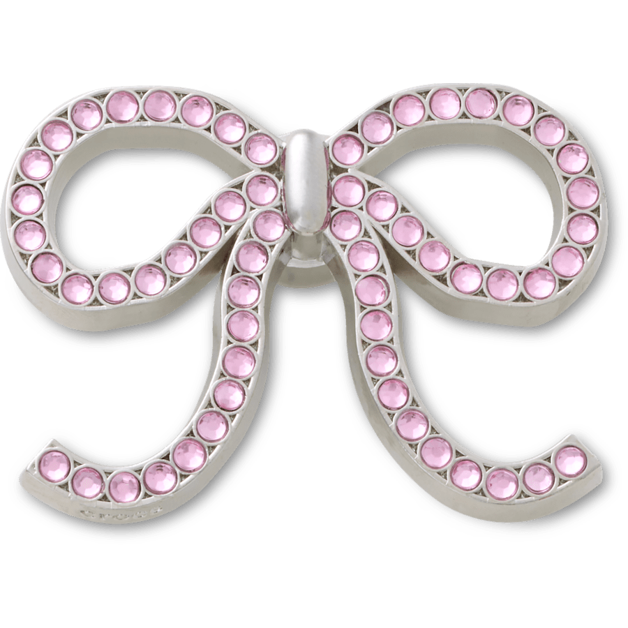 Crocs - Pink Glittery Bow Jibbitz™ charms Women|Men|Jibbitz™ Charms