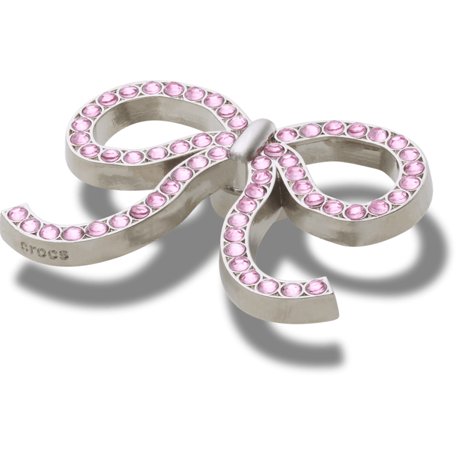 Crocs - Pink Glittery Bow Jibbitz™ charms Women|Men|Jibbitz™ Charms