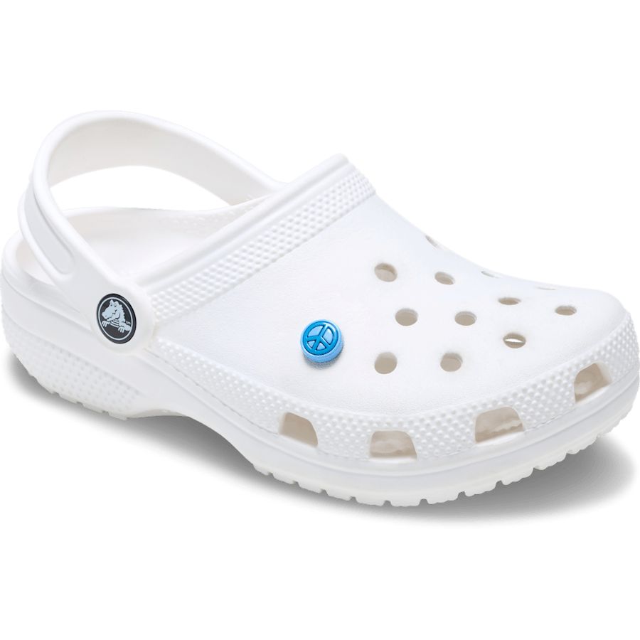 Crocs - Blue Peace Sign Icon Jibbitz™ charms Women|Men|Jibbitz™ Charms