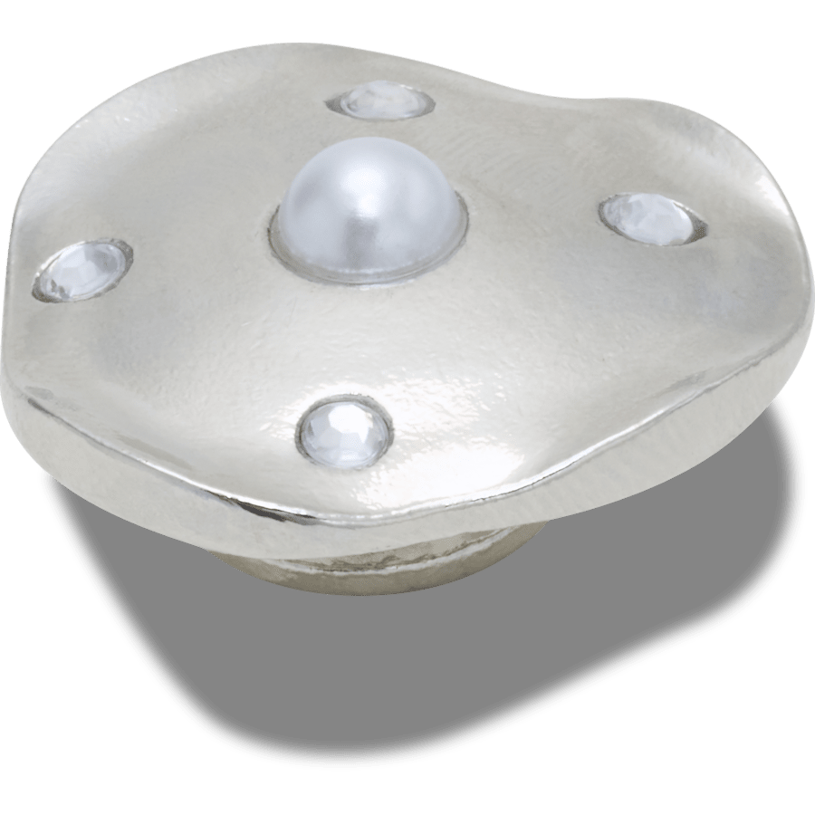 Crocs - Silver and Pearl Disc Jibbitz™ charms Women|Men|Jibbitz™ Charms