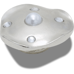 Crocs - Silver and Pearl Disc Jibbitz™ charms Women|Men|Jibbitz™ Charms