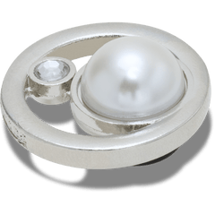 Crocs - Silver Ring With Pearl Jibbitz™ charms Women|Men|Jibbitz™ Charms