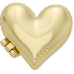 Crocs - Gold Bubble Locket Heart Jibbitz™ charms Women|Men|Jibbitz™ Charms