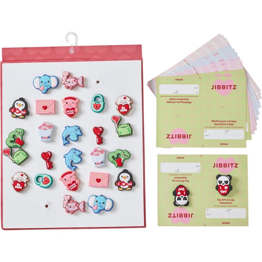 Crocs - Valentines Day Card 26 Pack Jibbitz™ charms Women|Men|Jibbitz™ Charms