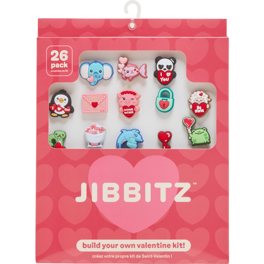 Crocs - Valentines Day Card 26 Pack Jibbitz™ charms Women|Men|Jibbitz™ Charms