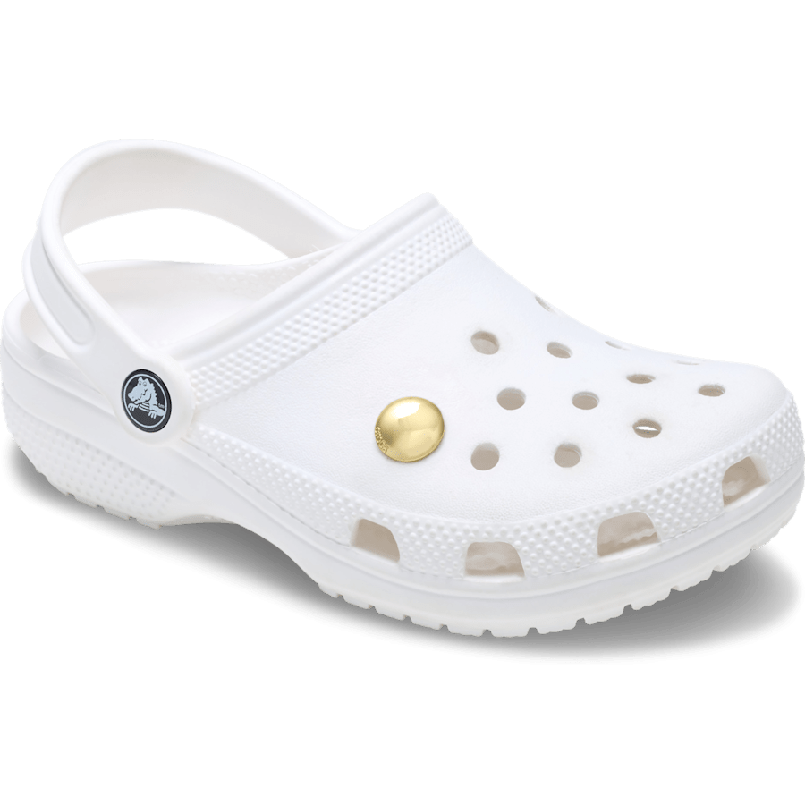 Crocs - Large Gold Circle Stud Jibbitz™ charms Women|Men