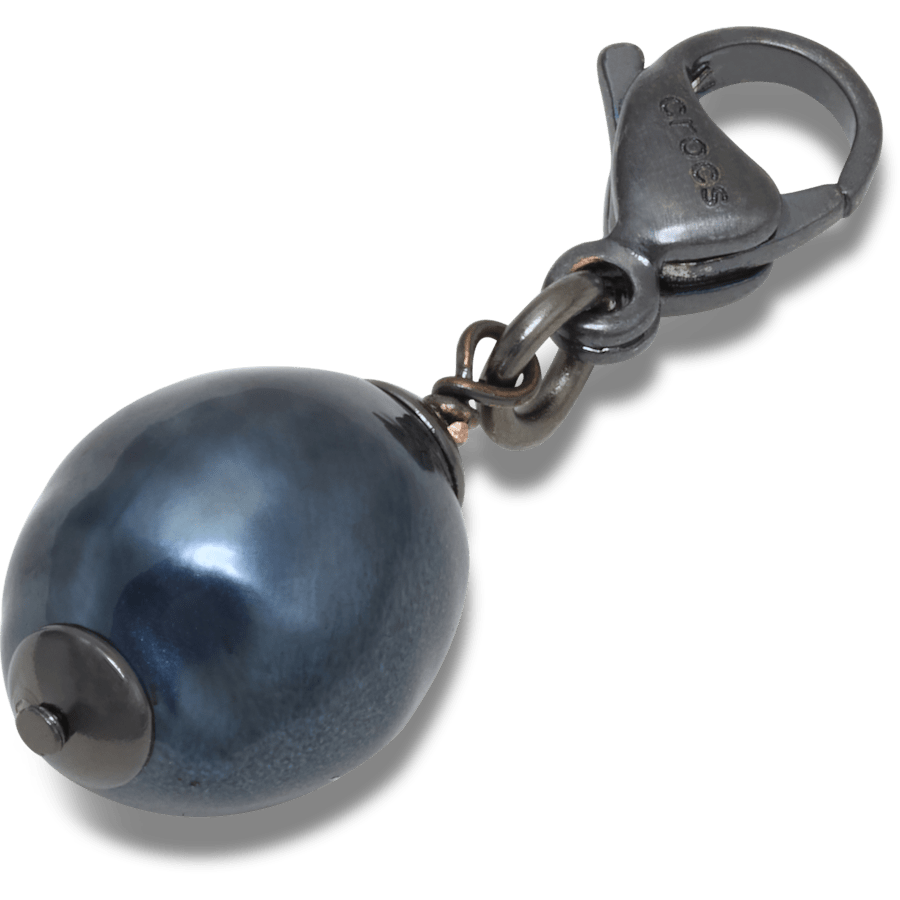 Crocs - Silver Black SMT Pearl Charm Jibbitz charm Women|Men|Kids