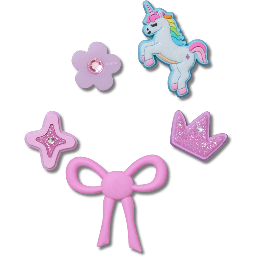Crocs - Sweet Pink Girls 5 Pack Jibbitz™ charms Women|Men|Kids|Jibbitz™ Charms