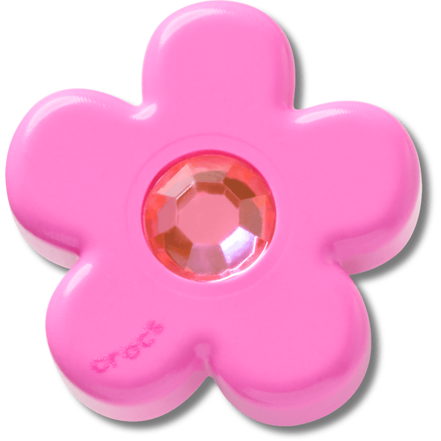 Crocs - Bright Pink Flower With Gem Jibbitz™ charms Women|Men