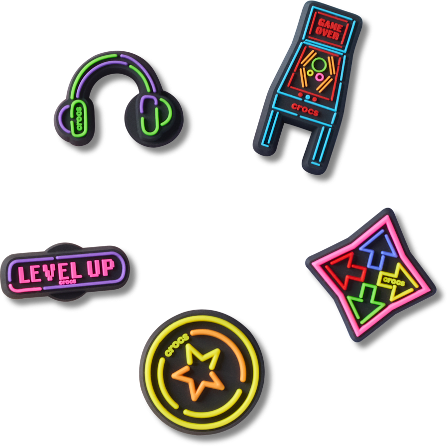 Crocs - Level Up Gamer 5 Pack Jibbitz™ charms Women|Men|Jibbitz™ Charms