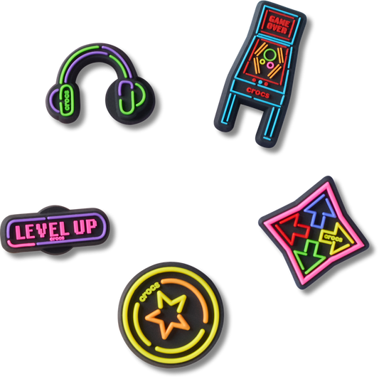 Crocs - Level Up Gamer 5 Pack Jibbitz™ charms Women|Men|Jibbitz™ Charms