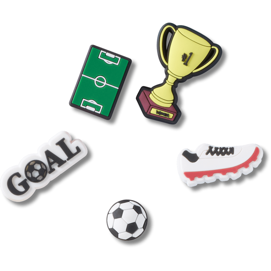 Crocs - Soccer Star 5 Pack Jibbitz™ charms Women|Men|Jibbitz™ Charms