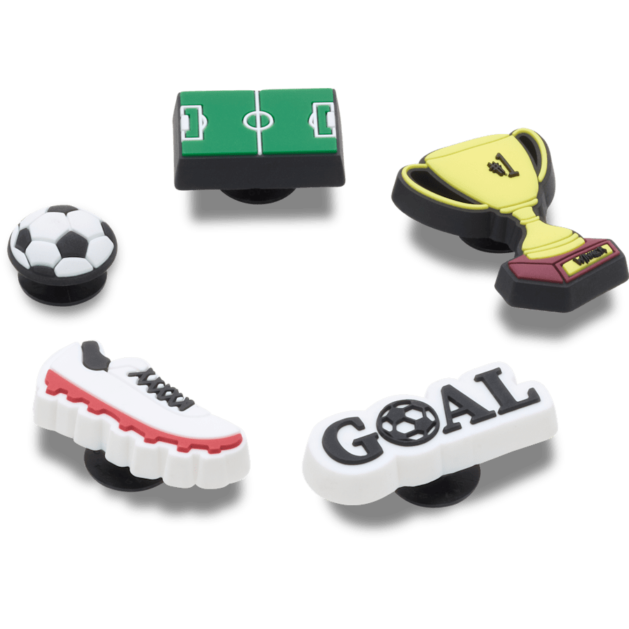 Crocs - Soccer Star 5 Pack Jibbitz™ charms Women|Men|Jibbitz™ Charms