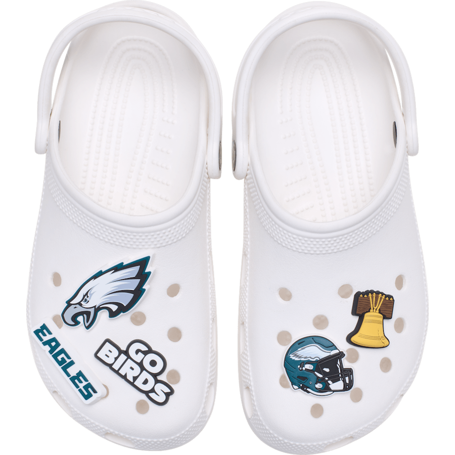 Crocs - NFL Philadelphia Eagles 5 Pack Jibbitz Shoe Charm Women|Men|Jibbitz™ Charms