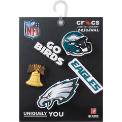 Crocs - NFL Philadelphia Eagles 5 Pack Jibbitz Shoe Charm Women|Men|Jibbitz™ Charms