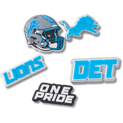 Crocs - NFL Detroit Lions 5 Pack Jibbitz Shoe Charm Women|Men|Jibbitz™ Charms