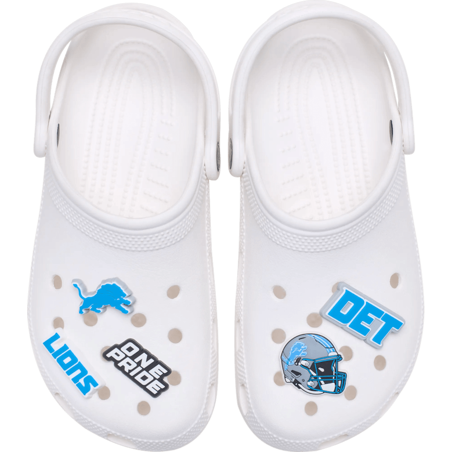 Crocs - NFL Detroit Lions 5 Pack Jibbitz Shoe Charm Women|Men|Jibbitz™ Charms
