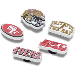 Crocs - NFL San Francisco 49ers 5 Pack Jibbitz Shoe Charm Women|Men|Jibbitz™ Charms