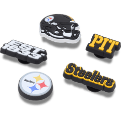 Crocs - NFL Pittsburgh Steelers 5 Pack Jibbitz Shoe Charm Women|Men|Jibbitz™ Charms