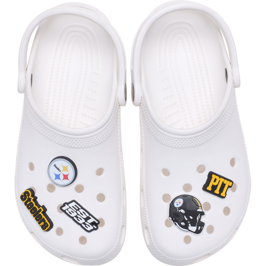 Crocs - NFL Pittsburgh Steelers 5 Pack Jibbitz Shoe Charm Women|Men|Jibbitz™ Charms