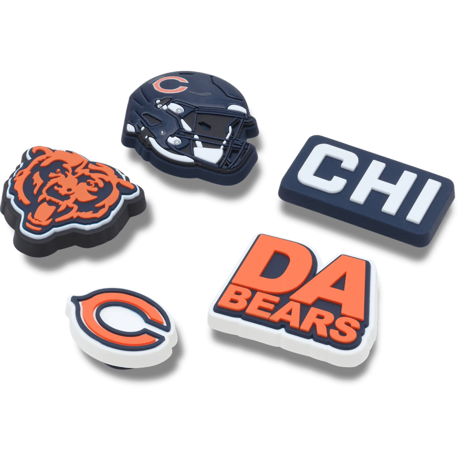 Crocs - NFL Chicago Bears 5 Pack Jibbitz Shoe Charm Women|Men|Jibbitz™ Charms
