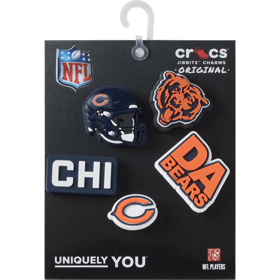 Crocs - NFL Chicago Bears 5 Pack Jibbitz Shoe Charm Women|Men|Jibbitz™ Charms