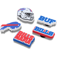 Crocs - NFL Buffalo Bills 5 Pack Jibbitz Shoe Charm Women|Men|Jibbitz™ Charms