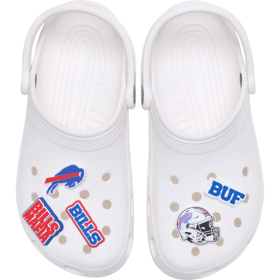 Crocs - NFL Buffalo Bills 5 Pack Jibbitz Shoe Charm Women|Men|Jibbitz™ Charms