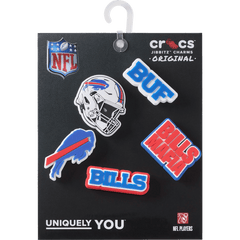 Crocs - NFL Buffalo Bills 5 Pack Jibbitz Shoe Charm Women|Men|Jibbitz™ Charms