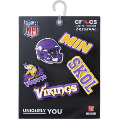 Crocs - NFL Minnesota Vikings 5 Pack Jibbitz Shoe Charm Women|Men|Jibbitz™ Charms