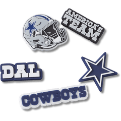 Crocs - NFL Dallas Cowboys 5 Pack Jibbitz Shoe Charm Women|Men|Jibbitz™ Charms