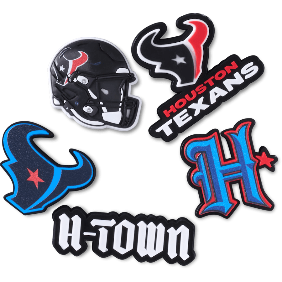 Crocs - NFL Houston Texans 5 Pack Jibbitz Shoe Charm Women|Men|Jibbitz™ Charms