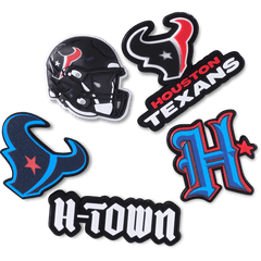Crocs - NFL Houston Texans 5 Pack Jibbitz Shoe Charm Women|Men|Jibbitz™ Charms