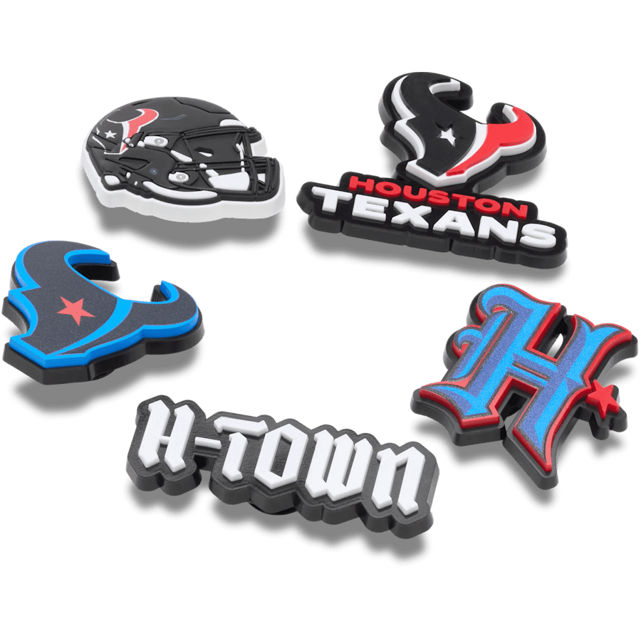 Crocs - NFL Houston Texans 5 Pack Jibbitz Shoe Charm Women|Men|Jibbitz™ Charms