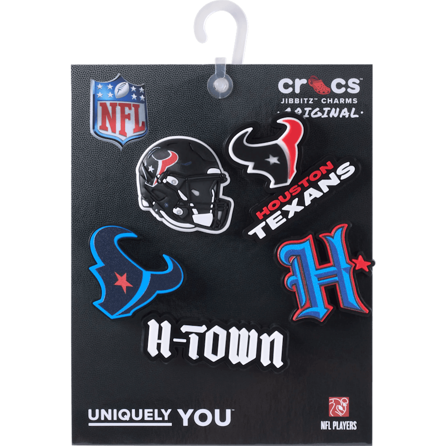 Crocs - NFL Houston Texans 5 Pack Jibbitz Shoe Charm Women|Men|Jibbitz™ Charms