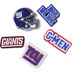Crocs - NFL New York Giants 5 Pack Jibbitz Shoe Charm Women|Men|Jibbitz™ Charms