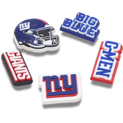 Crocs - NFL New York Giants 5 Pack Jibbitz Shoe Charm Women|Men|Jibbitz™ Charms