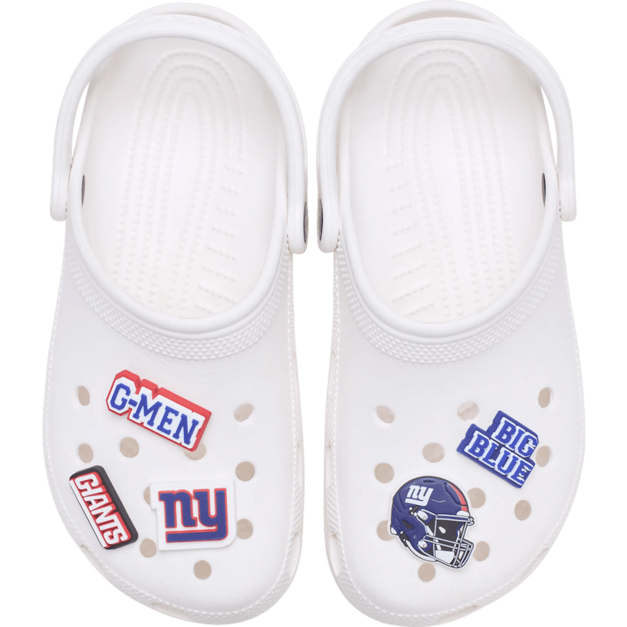 Crocs - NFL New York Giants 5 Pack Jibbitz Shoe Charm Women|Men|Jibbitz™ Charms