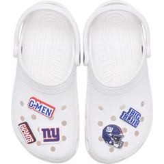 Crocs - NFL New York Giants 5 Pack Jibbitz Shoe Charm Women|Men|Jibbitz™ Charms