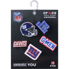 Crocs - NFL New York Giants 5 Pack Jibbitz Shoe Charm Women|Men|Jibbitz™ Charms