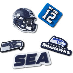 Crocs - NFL Seattle Seahawks 5 Pack Jibbitz Shoe Charm Women|Men|Jibbitz™ Charms