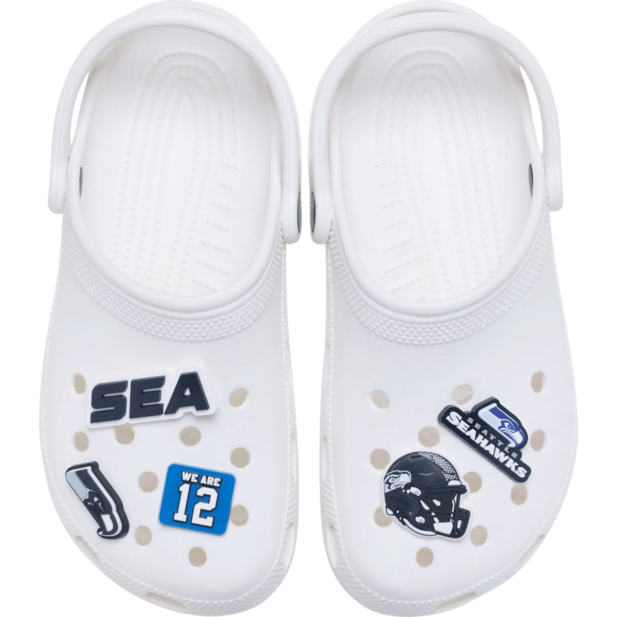 Crocs - NFL Seattle Seahawks 5 Pack Jibbitz Shoe Charm Women|Men|Jibbitz™ Charms