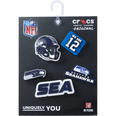 Crocs - NFL Seattle Seahawks 5 Pack Jibbitz Shoe Charm Women|Men|Jibbitz™ Charms