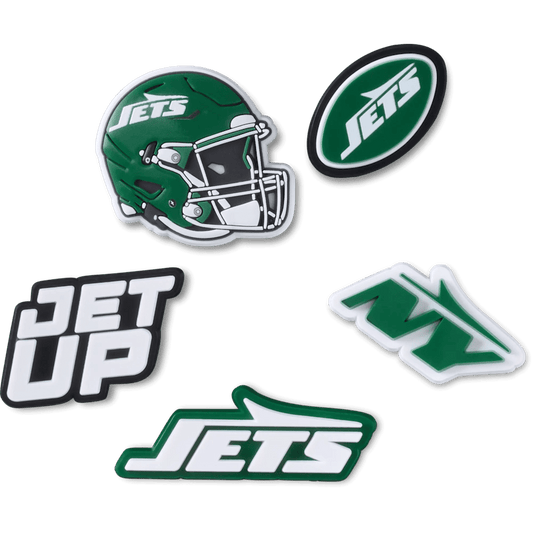 Crocs - NFL New York Jets 5 Pack Jibbitz Shoe Charm Women|Men|Jibbitz™ Charms