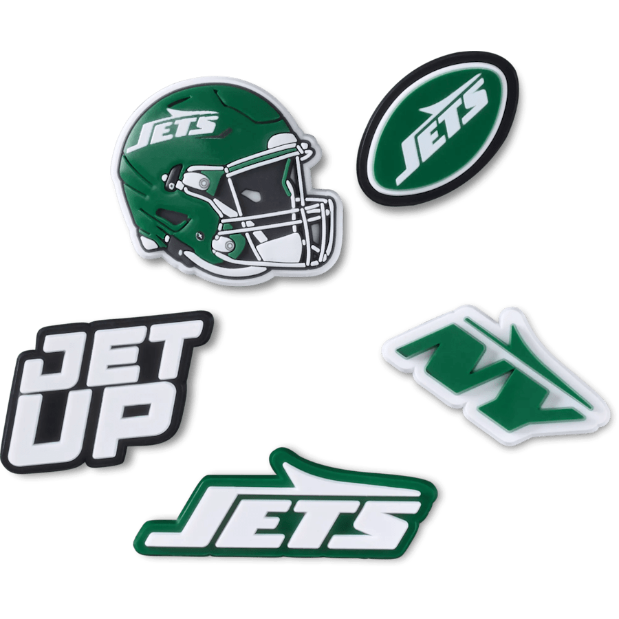 Crocs - NFL New York Jets 5 Pack Jibbitz Shoe Charm Women|Men|Jibbitz™ Charms