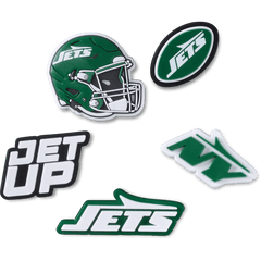Crocs - NFL New York Jets 5 Pack Jibbitz Shoe Charm Women|Men|Jibbitz™ Charms