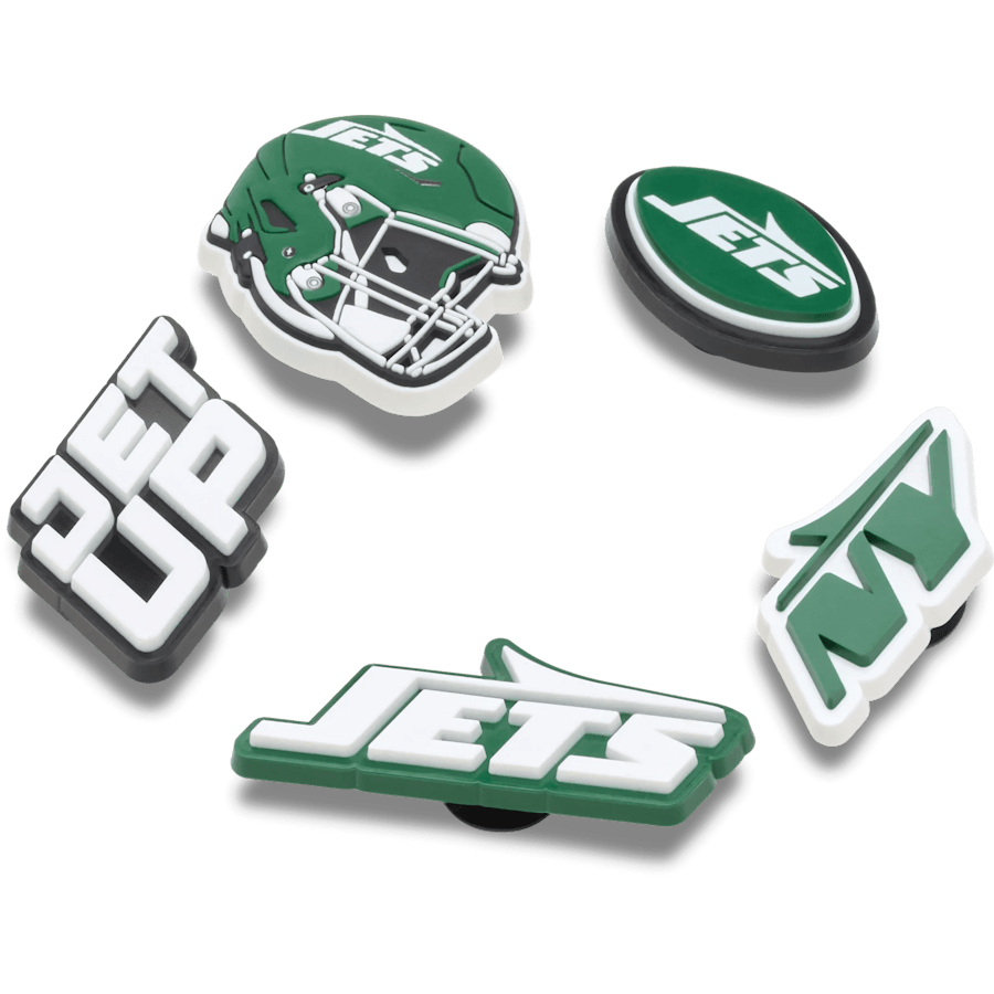Crocs - NFL New York Jets 5 Pack Jibbitz Shoe Charm Women|Men|Jibbitz™ Charms