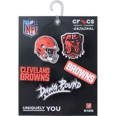 Crocs - NFL Cleveland Browns 5 Pack Jibbitz Shoe Charm Women|Men|Jibbitz™ Charms